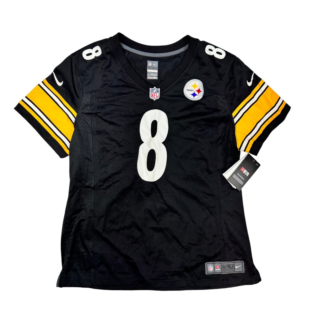 Nike NFL Pittsburgh Steelers Kenny Pickett 8 Jersey Black Women XL 647039-010